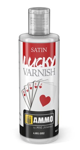 Przejdź do produktu AMMO MIG 2052 - Lucky Varnish Satin - Lakier bezbarwny półmatowy 60 ml