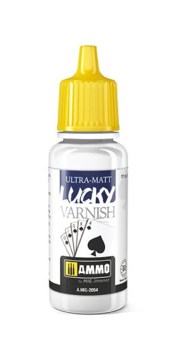 Przejdź do produktu AMMO MIG 2054 - Lucky Varnish Ultra Matt - Lakier bezbarwny ultra-matowy 17 ml