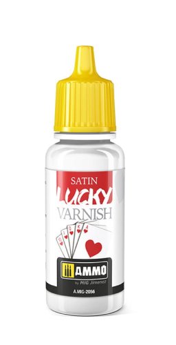 Przejdź do produktu AMMO MIG 2056 - Lucky Varnish Satin - Lakier bezbarwny półmatowy 17 ml