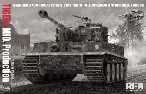 Przejdź do produktu Rye Field Model 5100 - 1:35 Tiger I Mid. Production w/ Full Interior