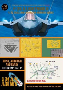 1 Man Army 32DET809 - 1:32 F-35 A Lightning II - Italeri