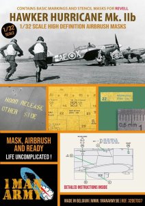 1 Man Army 32DET037 - 1:32 Hawker Hurricane Mk IIb - Revell
