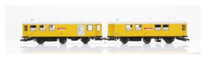 PIKO 55918 H0 - Zestaw 2 wagonów warsztatowo-socjalnych 3yg Bahnbau DB AG z dźwiękiem