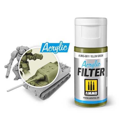 Przejdź do produktu Ammo Mig 0811 - Filtr akrylowy Yellow Green 15 ml