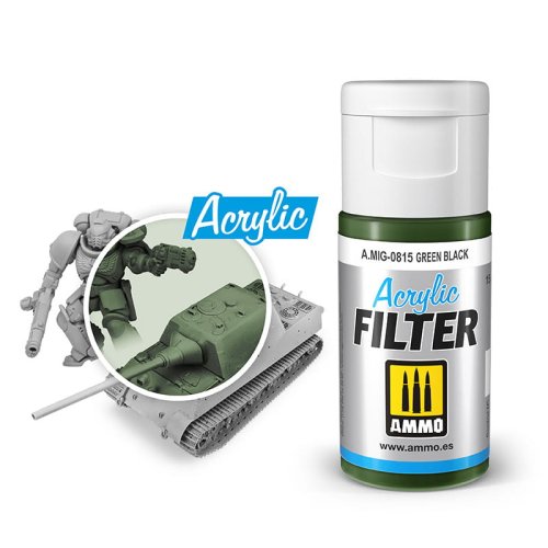 Przejdź do produktu Ammo Mig 0815 - Filtr akrylowy Green Black 15 ml