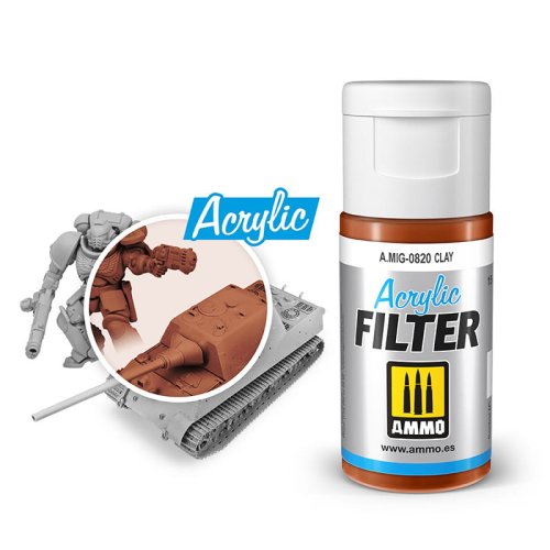 Przejdź do produktu Ammo Mig 0820 - Filtr akrylowy Clay 15 ml