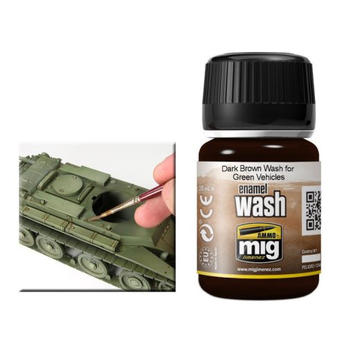 Przejdź do produktu AMMO MIG 1005 - Dark Brown Wash for Green Vehicles