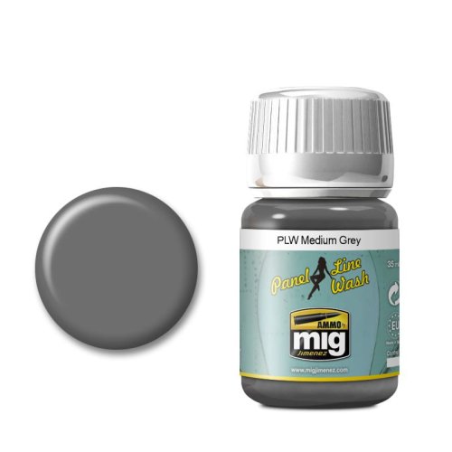 Przejdź do produktu AMMO MIG 1601 - Panel Line Wash - Medium Grey