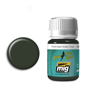 AMMO MIG 1608 - Panel Line Wash - Dark Green Grey