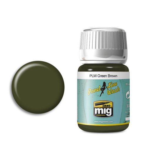 Przejdź do produktu AMMO MIG 1612 - Panel Line Wash - Green Brown