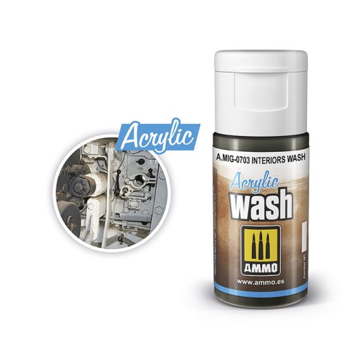 Przejdź do produktu Ammo Mig 0703 - Wash akrylowy Interiors 15 ml