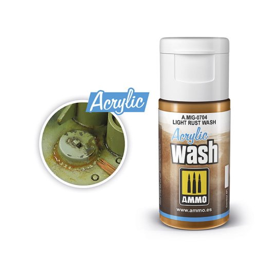 Przejdź do produktu Ammo Mig 0704 - Wash akrylowy Light Rust 15 ml