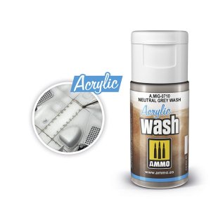 Ammo Mig 0710 - Wash akrylowy Neutral Grey 15 ml