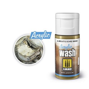 Ammo Mig 0712 - Wash akrylowy Ochre 15 ml
