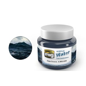 AMMO MIG 2200 - Acrylic Water - Deep Oceans 250 ml