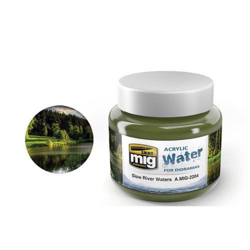 Przejdź do produktu AMMO MIG 2204 - Acrylic Water - Slow River Waters 250 ml
