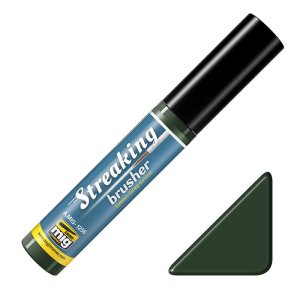 AMMO MIG 1256 - Streaking Brusher - Green-Grey Grime