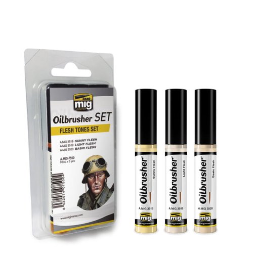 Przejdź do produktu AMMO MIG 7500 - Oilbrusher Set - Flesh Tones Set