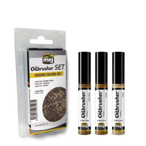Przejdź do produktu AMMO MIG 7503 - Oilbrusher Set - Ground Colors Set