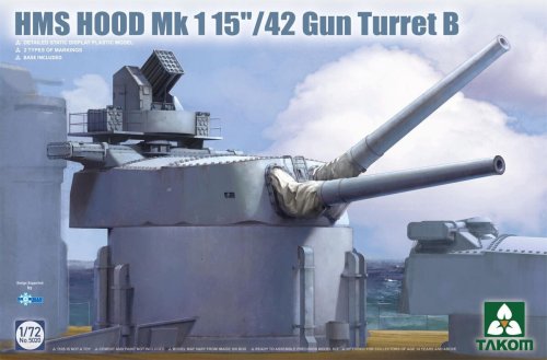 Przejdź do produktu Takom 5020 - 1:72 HMS Hood Mk1 15"/42 Gun Turret B