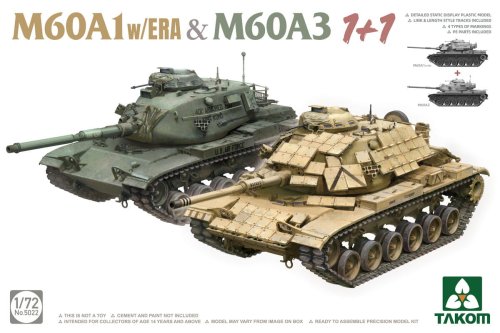 Przejdź do produktu Takom 5022 - 1:72 M60A1 w/ERA & M60A3  1+1