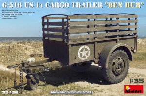 Miniart 35436 - 1:35 G-518 US 1t Cargo Trailer Ben Hur