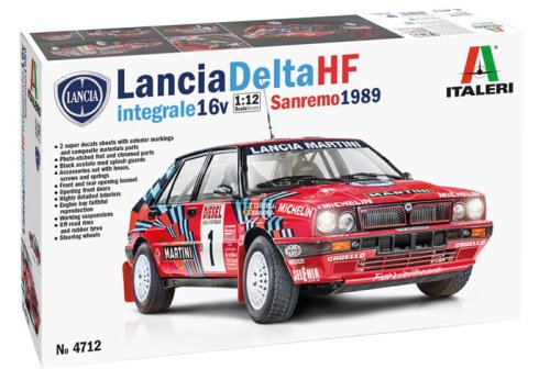 Przejdź do produktu Italeri 4712 - 1:12 Lancia Delta HF Integrale 16v Sanremo 1989