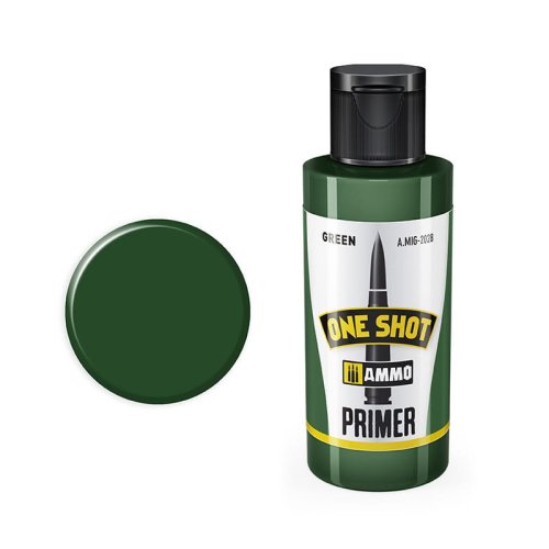 Przejdź do produktu AMMO MIG 2028 - One Shot Primer - Green 60 ml