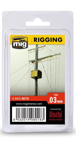Przejdź do produktu AMMO MIG 8018 - Rigging - Fine 0.03 mm