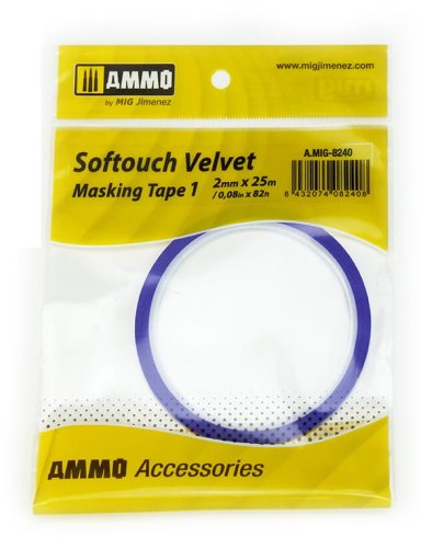 Przejdź do produktu AMMO MIG 8240 - Taśma maskująca 2mm Softouch Velvet