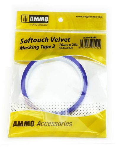 Przejdź do produktu AMMO MIG 8242 - Taśma maskująca 10mm Softouch Velvet