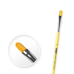 AMMO MIG 8595 - Filbert Brush 4 - pędzel płaski z zaokrąglonym włosiem