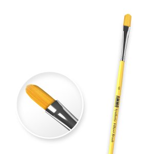 AMMO MIG 8596 - Filbert Brush 6 - pędzel płaski z zaokrąglonym włosiem