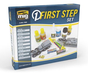 AMMO MIG 7800 - First Step Set - Zestaw chemii modelarskiej