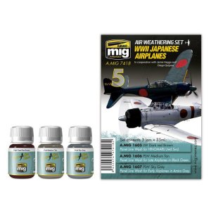 AMMO MIG 7418 - WWII Japanese Airplanes - Air Weathering Set