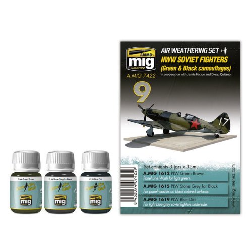 Przejdź do produktu AMMO MIG 7422 - WWII Soviet Fighters - Air Weathering Set