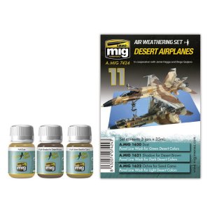 AMMO MIG 7424 - Desert Airplanes Set - Air Weathering Set