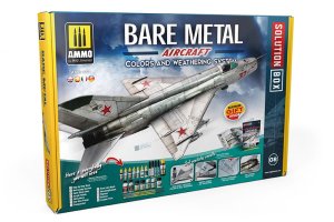 AMMO MIG 7721 - Bare Metal Aircraft Colors and Weathering System Solution Box