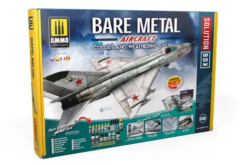 Przejdź do produktu AMMO MIG 7721 - Bare Metal Aircraft Colors and Weathering System Solution Box