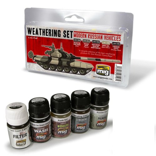 Przejdź do produktu AMMO MIG 7147 - Modern Russian Vehicles Weathering Set