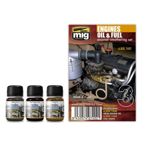 Przejdź do produktu AMMO MIG 7402 - Engines Oil & Fuel - Enamel Weathering Set