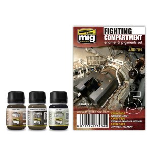 AMMO MIG 7404 - Fighting Compartment - Enamel & Pigment Set