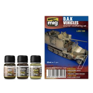 AMMO MIG 7406 - DAK Vehicles - Enamel Weathering Set