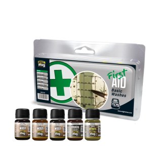 AMMO MIG 7447 - First Aid Basic Washes - Set 5 x 30 ml