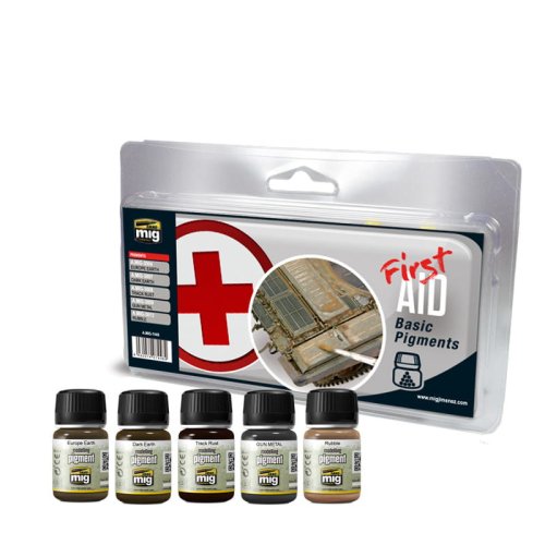 Przejdź do produktu AMMO MIG 7448 - First Aid Basic Pigments - Pigment Set 5 x 35 ml