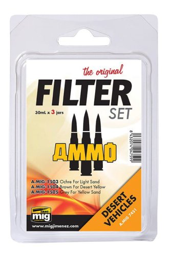Przejdź do produktu AMMO MIG 7451 - Desert Vehicles - Filter Set
