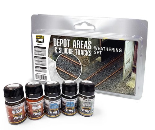 Przejdź do produktu AMMO MIG 7470 - Depot Areas Sludge Tracks - Weathering Set