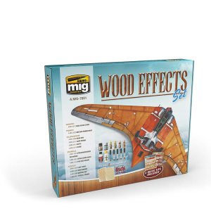 AMMO MIG 7801 - Wood Effects Set - Zestaw do tworzenia i weatheringu powierzchni drewnianych