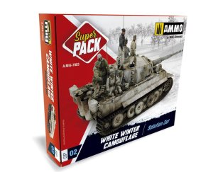 AMMO MIG 7803 - Super Pack White Winter Camouflage - Solution Set - Zestaw do weatheringu