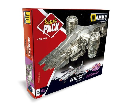 Przejdź do produktu AMMO MIG 7809 - Metallics Solution Set - Super Pack - Zestaw do wykonywania powierzchni metalicznych